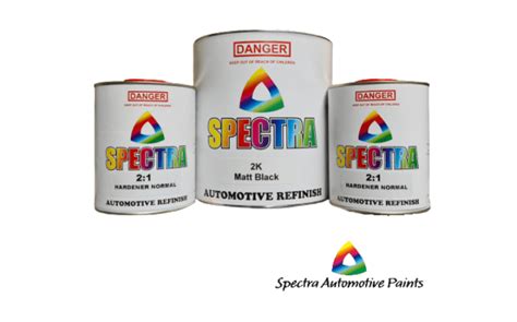 Spectra Matt Black Kit (2K) 6LT. Automotive Paint - Spectra Automotive Paints