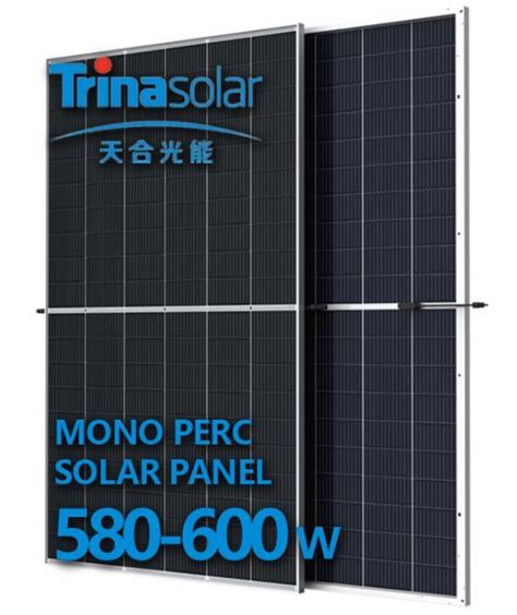 Panneau Solaire Bifacial Dual Verre Mono Perc Trina Solar Vertex W