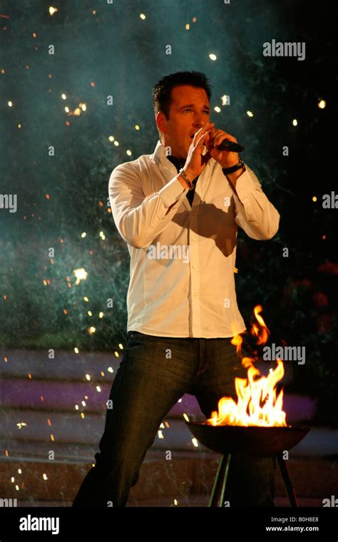 Michael Wendler, German folk singer performing at the Spring Festival ...