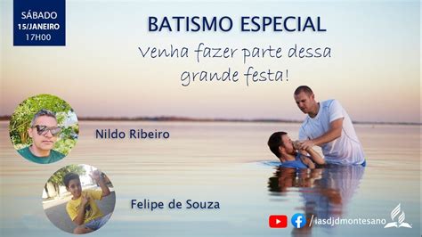 Batismo Especial IASD Jd Montesano 15 01 2022 YouTube