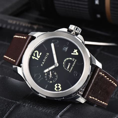 Parnis Reloj Mec Nico Autom Tico Para Hombre Pulsera Con Carcasa