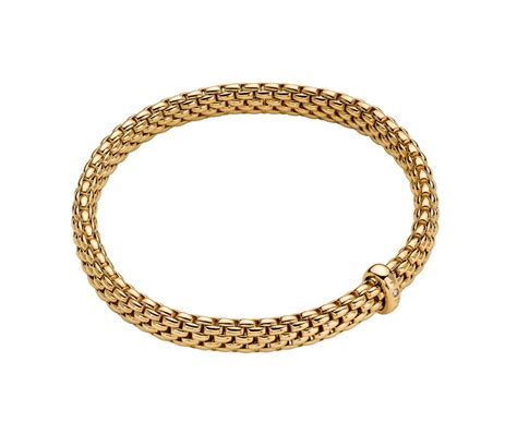 Fope 18k Yellow Gold Vendome Flexit Bracelet Touch Of Gold Fine