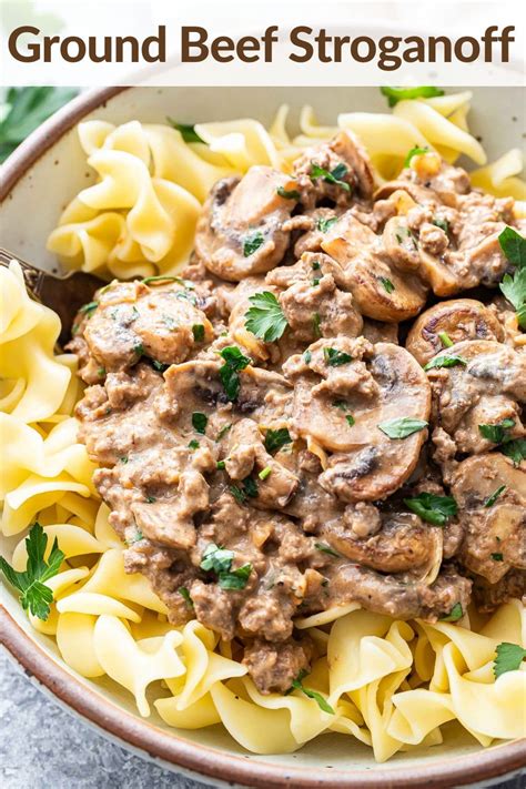 Ground Beef Stroganoff Recipe Runner