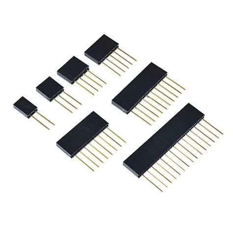 Pcs Mm Single Row Female Long Pins Mm Breakaway Pcb Board Pin