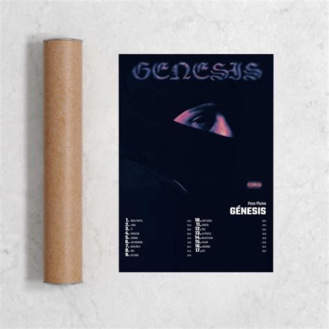 Peso Pluma Génesis Album Cover Poster Print Wall Art Peso Etsy