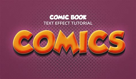 How to Create a Comic Book Text Effect - Photoshop Tutorial