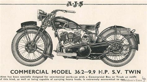 Ajs 1936 Model 2 990cc V Twin