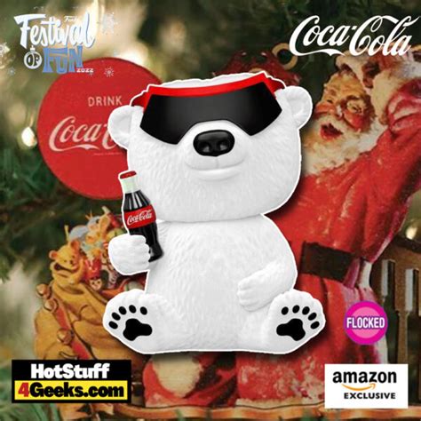 2022 New 90s Coca Cola Polar Bear Flocked Funko Pop