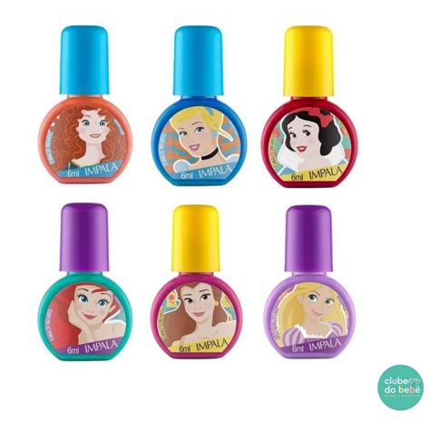 Kit Esmalte Infantil Impala Princesas Disney Cores Shopee Brasil