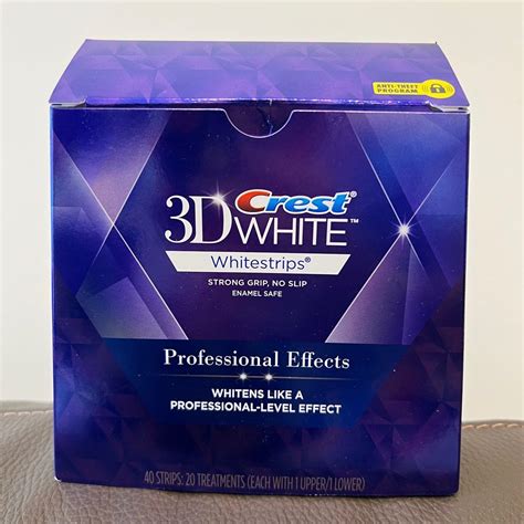 購自萬寧 3d Crest White 美白牙貼 15對 Upper Lower Crest 3d White Strip Pro