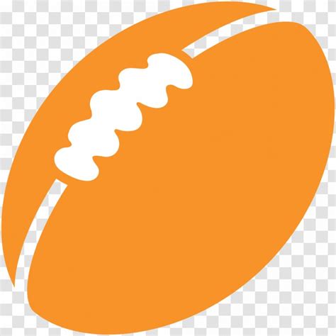 Rugby Ball Football Emoji - Post It Transparent PNG