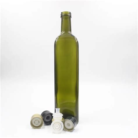 500ml 750ml 1000 Ml Dark Green Brown Clear Empty Square Marasca Olive