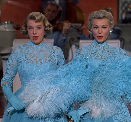 Rosemary Clooney's "White Christmas" Costume-Blue Lace dress ...