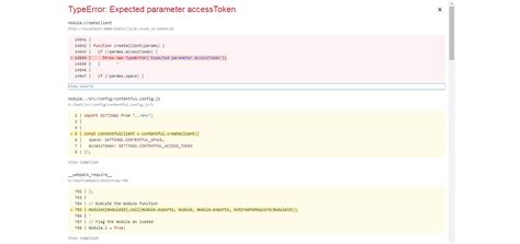 Javascript Type Error Expected Parameter AccessToken In React Js