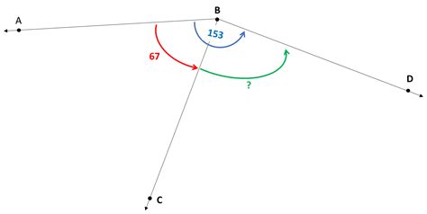 Solved In The Diagram Below Angle Abc Measures 153 And Angle Abc Measures Course Hero