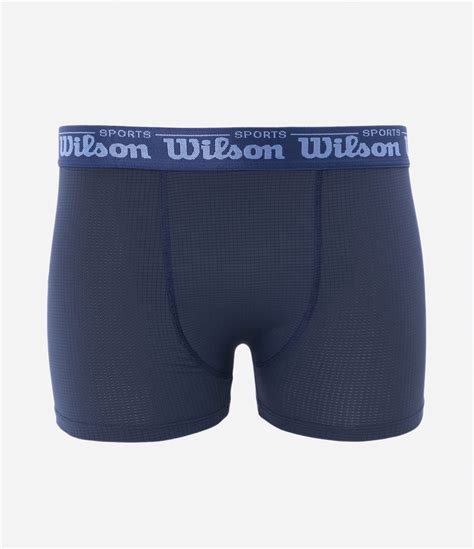 Cueca Boxer Em Microfibra C S El Stico Wilson Azul