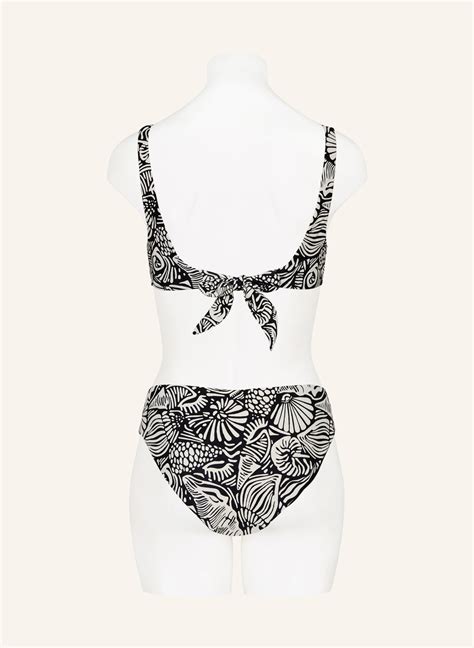 SEAFOLLY Panty Bikini Hose SHELLS Zum Wenden In Schwarz Creme