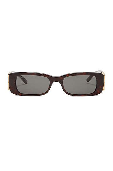 Buy Balenciaga Dynasty Sunglasses In Brown Shiny Dark Havana At 38 Off Editorialist