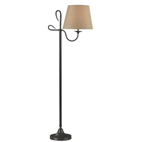 Kenroy Home Cromwell 60 In Golden Flecked Bronze Floor Lamp Bronze