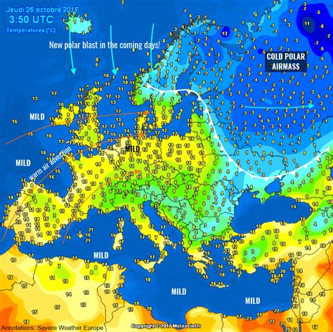 Cold blast for much of Europe in the last days of October! » Severe ...