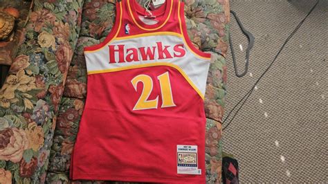 Dominique Wilkins Authentic Mitchell Ness NBA Jersey 1987 88 Atlanta