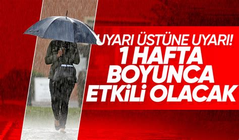 Meteoroloji den yeni uyarı Ankara dahil 32 ile sarı kodlu alarm