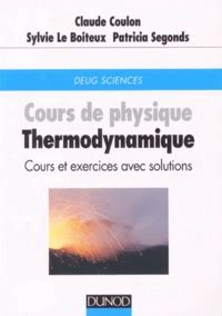 Cours De Thermodynamique Physique Pdf