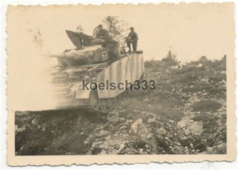 Foto Panzer Iv Mit Seitensch Rzen Im Gel Nde S Dfront Balkanfront