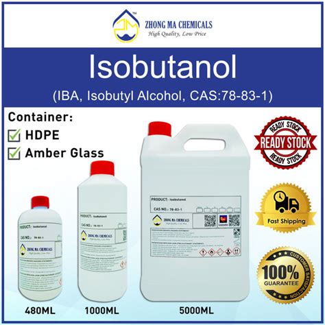 Isobutanol Iba Isobutyl Alcohol Cas 78 83 1 Industrial Solvent