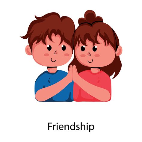 Trendy Friendship Concepts 36345099 Vector Art at Vecteezy