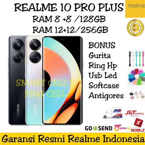 Jual REALME 10 PRO PLUS 5G RAM 8 128GB RAM 12 256GB GARANSI RESMI