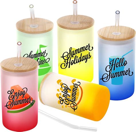 Amazon Stampcolour Sublimation Glass Cans Blanks Straight Skinny