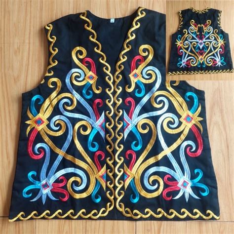 Jual Rompi Motif Dayak Rompi Khas Kalimantan Borneo Shopee Indonesia