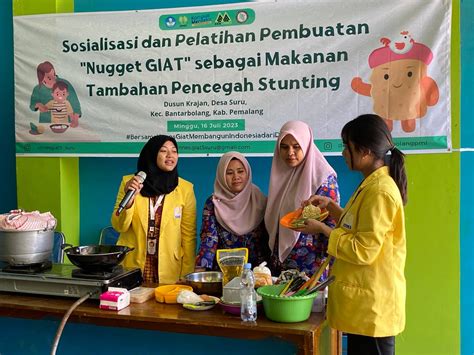 Cegah Stunting Mahasiswa Unnes Gelar Pelatihan Pembuatan Nugget Giat