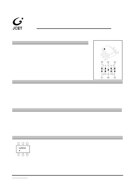 ESDU5V0H4 Datasheet PDF Pinout ESD Protection Diode