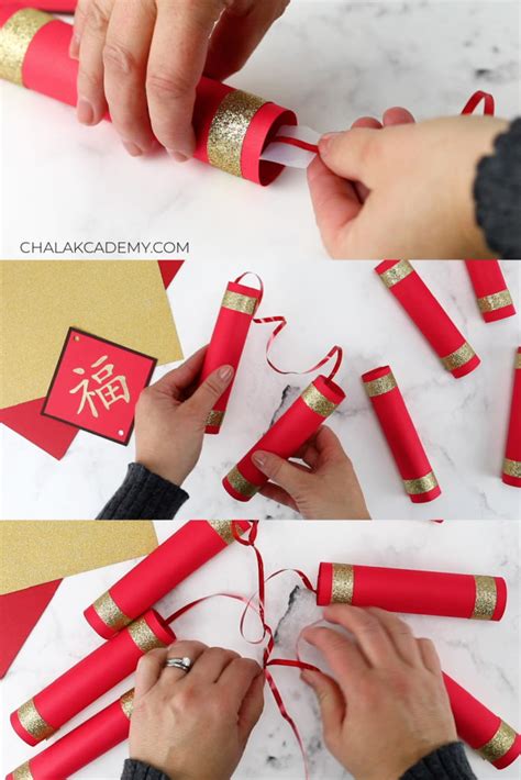 How to Make Chinese Firecrackers Craft for Lunar New Year