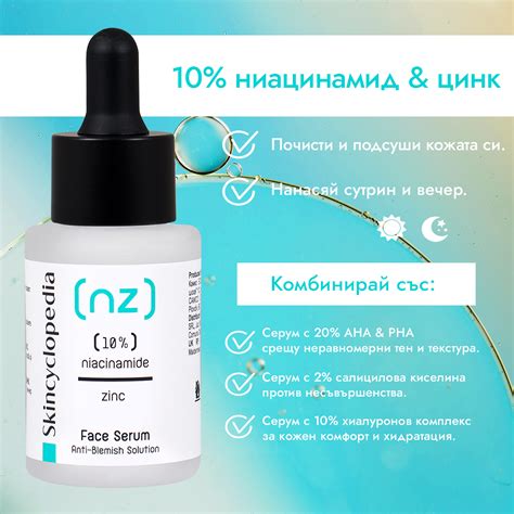 Kонцентриран серум за лице с 10% ниацинамид и 1% цинк 30ml - Camco