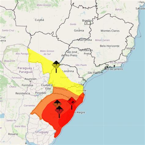 Ciclone Coloca RS E SC Em Alerta Vermelho Inmet Declara Grande Perigo