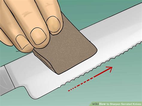 How To Sharpen Serrated Knives Steps With Pictures Wikihow