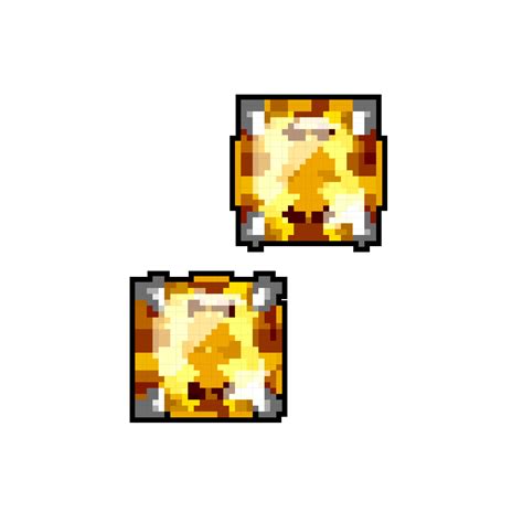 Minecraft Gold Nugget Pixel Art