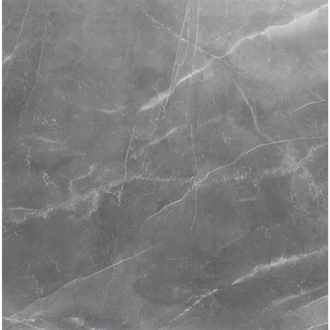 Marmy Grey Polished Marble Effect Porcelain Floor Tiles