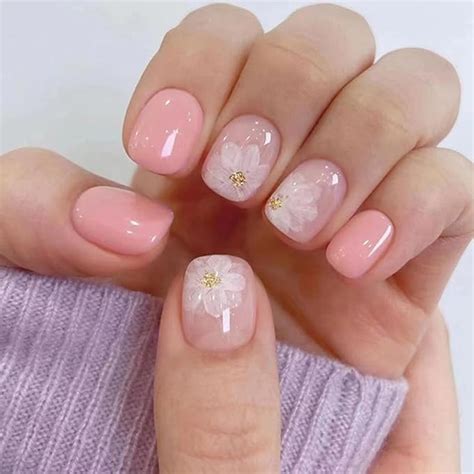 Amazon Pcs Hot Pink Press On Nails Short Square Yefiuo Cute Fake Nails Press Ons