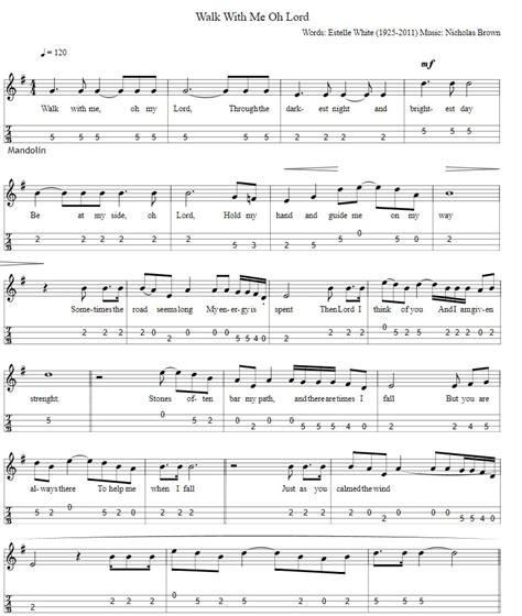 Walk With Me Oh Lord Guitar Chords And Lyrics - Irish folk songs