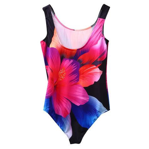 Push Up Print High Waist Swimsuit Xl Xxl Xxxl 4xl Women Beach Bodysuit Retro Beachwear Plus Size