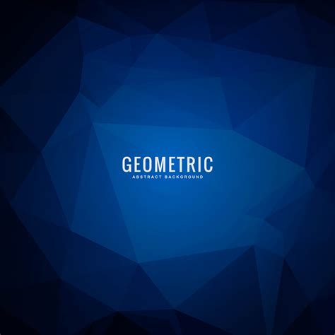 Abstract Geometric Dark Blue Polygonal background 680288 Vector Art at ...