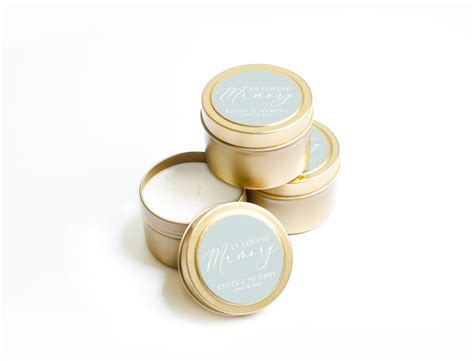 In Loving Memory Candles — White Confetti Box