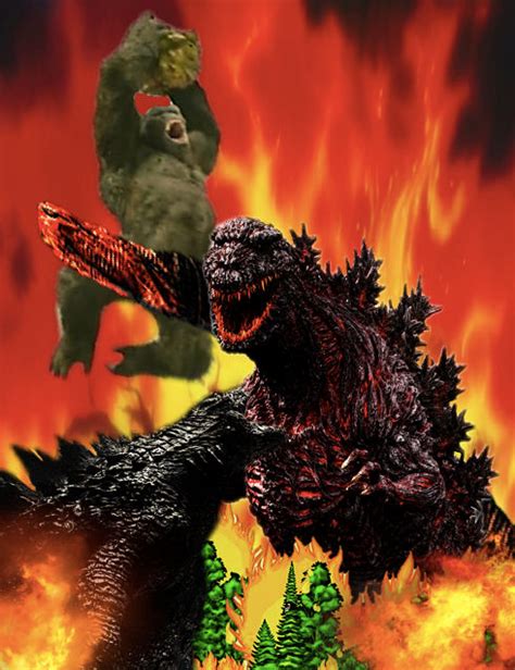 godzilla and kong vs shin gojira by zalgo529 on DeviantArt