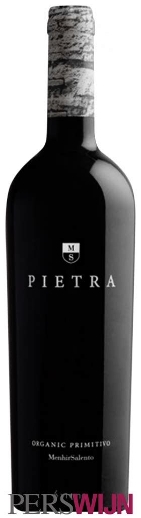 Fles Menhir Pietra Organic Primitivo 2020 Puglia Perswijn