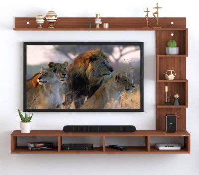 Anikaa Casey Engineered Wood Wall Mount Tv Unit Engineered Wood Tv