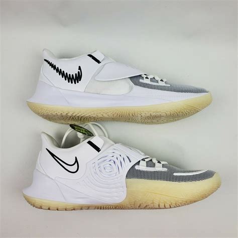 Nike Men Kyrie Low Eclipse White Black Basketball Sneakers Cj